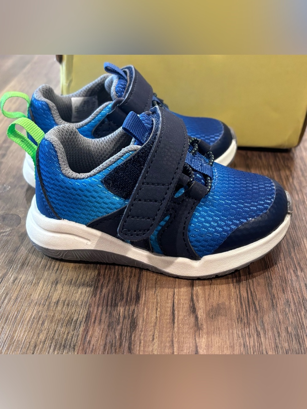 Stride Rite Navy and Blue Kids Hook-and-Loop Sneakers